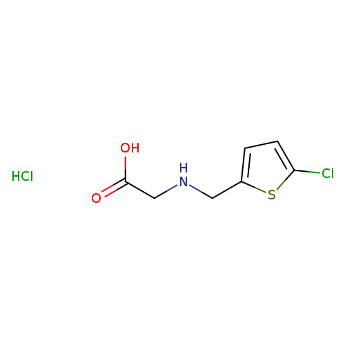 2-{[(5-chlorothiophen-2-yl)methyl]amino}acetic acid hydrochloride