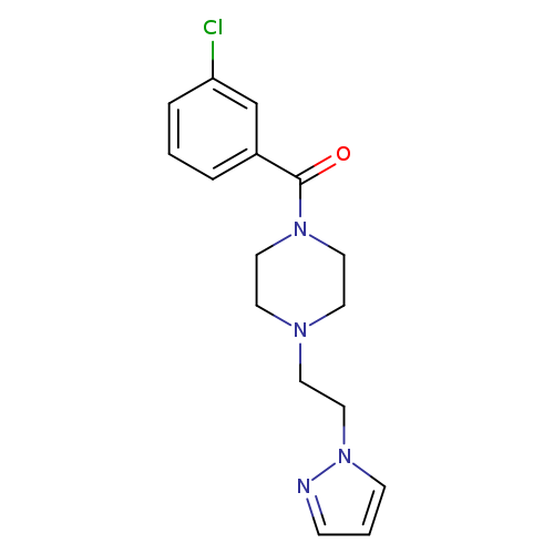 1-(3-chlorobenzoyl)-4-[2-(1H-pyrazol-1-yl)ethyl]piperazine