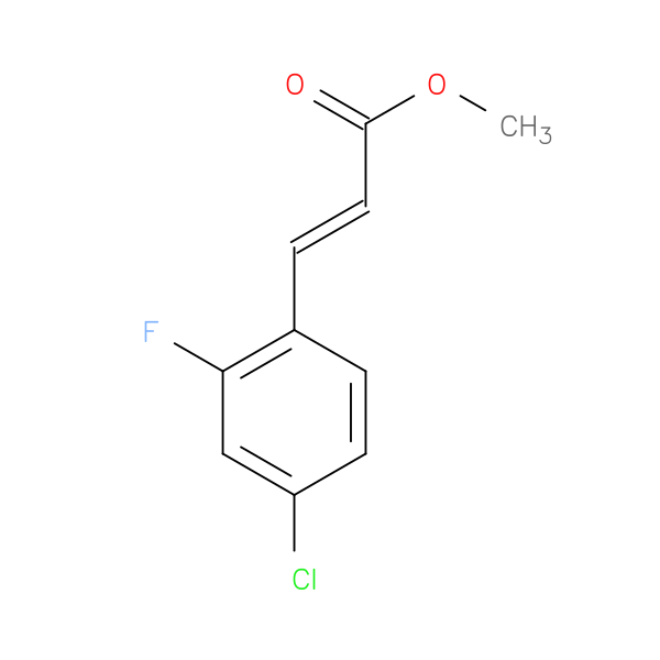 methyl (2E)-3-(4-chloro-2-fluorophenyl)prop-2-enoate