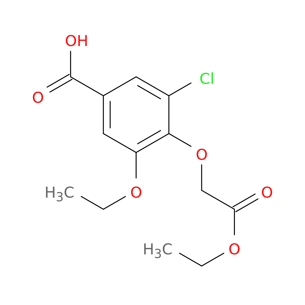 3-chloro-5-ethoxy-4-(2-ethoxy-2-oxoethoxy)benzoic acid