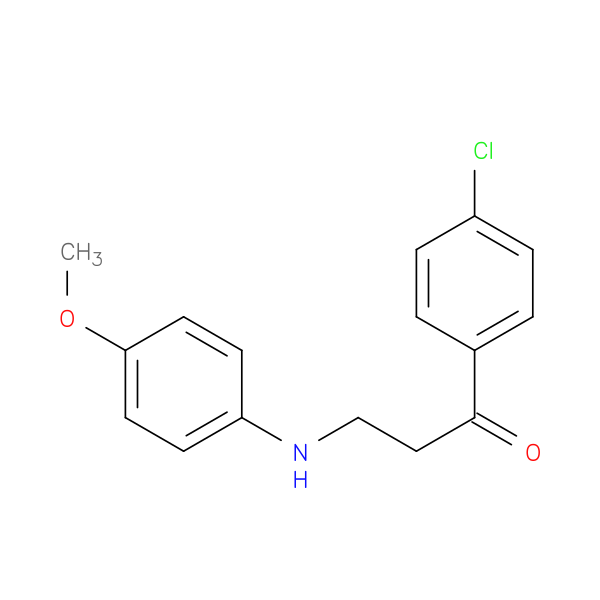 1-(4-chlorophenyl)-3-[(4-methoxyphenyl)amino]propan-1-one