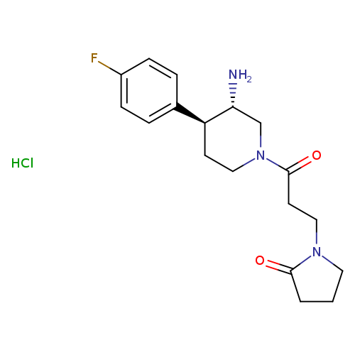 rac-1-{3-[(3R,4R)-3-amino-4-(4-fluorophenyl)piperidin-1-yl]-3-oxopropyl}pyrrolidin-2-one hydrochloride