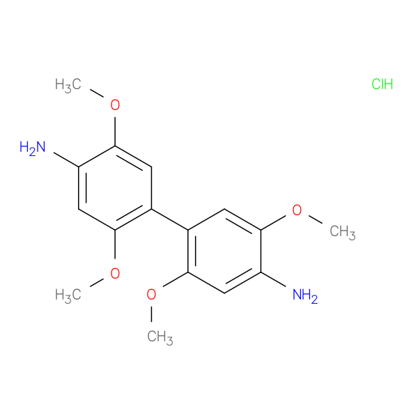2,2',5,5'-tetramethoxy-[1,1'-biphenyl]-4,4'-diamine hydrochloride