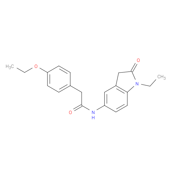 2-(4-ethoxyphenyl)-N-(1-ethyl-2-oxo-2,3-dihydro-1H-indol-5-yl)acetamide