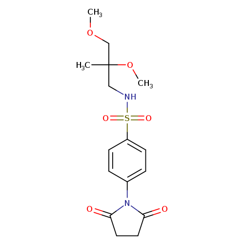 N-(2,3-dimethoxy-2-methylpropyl)-4-(2,5-dioxopyrrolidin-1-yl)benzene-1-sulfonamide