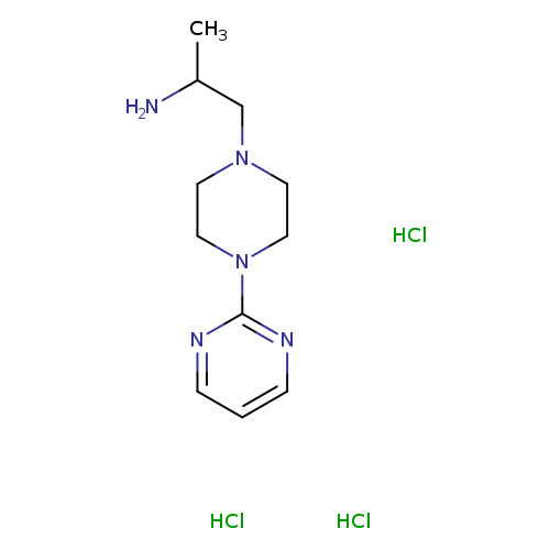 1-[4-(pyrimidin-2-yl)piperazin-1-yl]propan-2-amine trihydrochloride