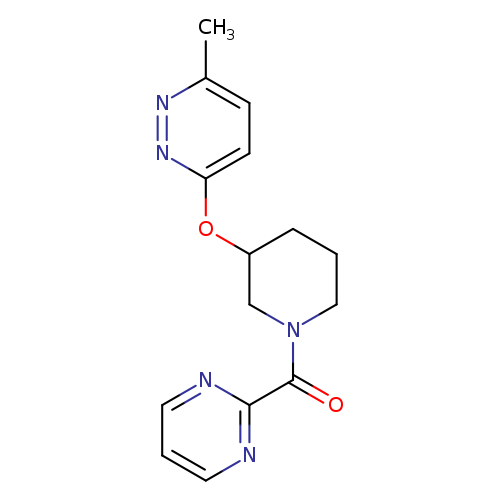 3-methyl-6-{[1-(pyrimidine-2-carbonyl)piperidin-3-yl]oxy}pyridazine