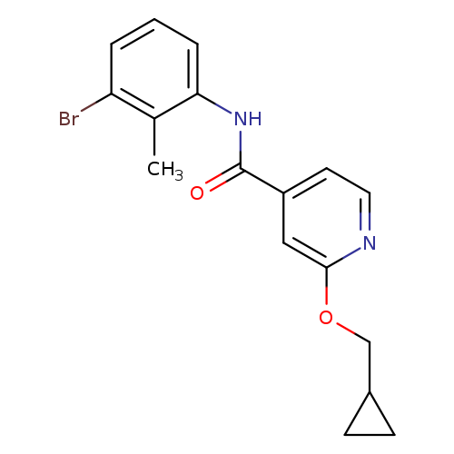 N-(3-bromo-2-methylphenyl)-2-(cyclopropylmethoxy)pyridine-4-carboxamide