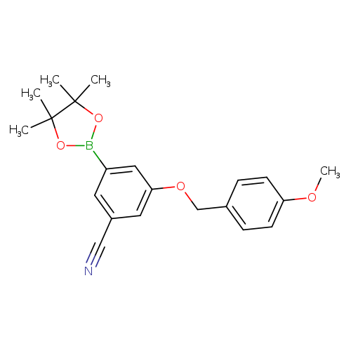 3-(4-Methoxy-benzyloxy)-5-(4,4,5,5-tetramethyl-[1,3,2]dioxaborolan-2-yl)-benzonitrile