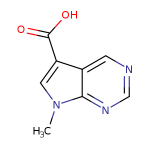 7H-Pyrrolo[2,3-d]pyrimidine-5-carboxylic acid, 7-methyl-