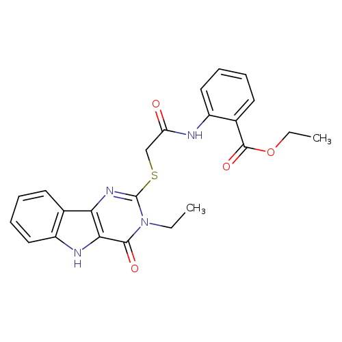 ethyl 2-[2-({3-ethyl-4-oxo-3H,4H,5H-pyrimido[5,4-b]indol-2-yl}sulfanyl)acetamido]benzoate