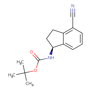 (S)-1-(Boc-amino)-2,3-dihydro-1H-indene-4-carbonitrile