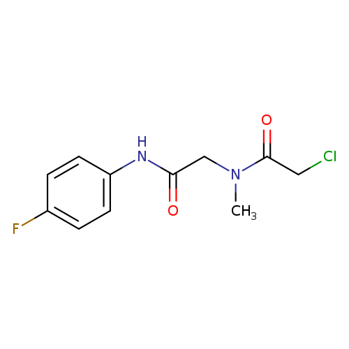 2-chloro-N-{[(4-fluorophenyl)carbamoyl]methyl}-N-methylacetamide