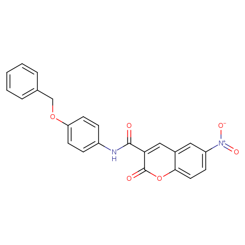 N-[4-(benzyloxy)phenyl]-6-nitro-2-oxo-2H-chromene-3-carboxamide