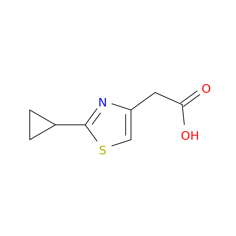 2-(2-cyclopropyl-1,3-thiazol-4-yl)acetic acid