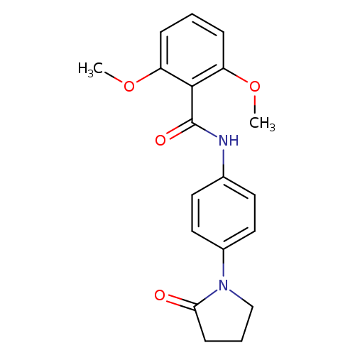 2,6-dimethoxy-N-[4-(2-oxopyrrolidin-1-yl)phenyl]benzamide