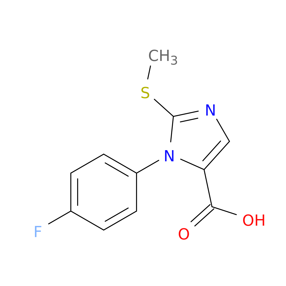 1-(4-Fluorophenyl)-2-(methylsulfanyl)-1H-imidazole-5-carboxylic acid