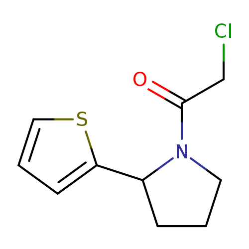 2-chloro-1-[2-(thiophen-2-yl)pyrrolidin-1-yl]ethan-1-one