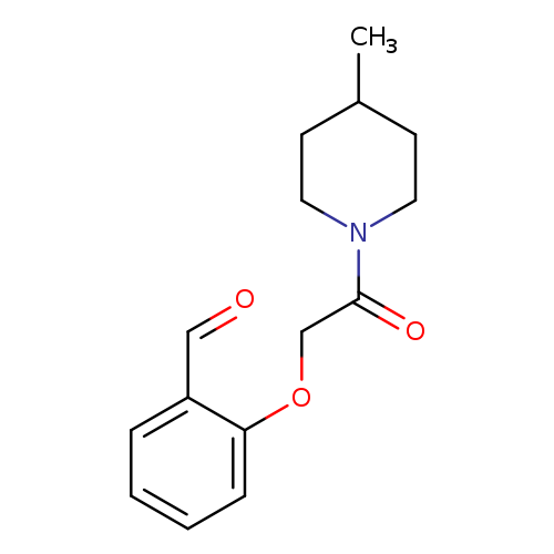 2-[2-(4-methyl-1-piperidinyl)-2-oxoethoxy]benzaldehyde