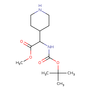 4-Piperidineacetic acid, .alpha.-[[(1,1-dimethylethoxy)carbonyl]amino]-, methyl ester