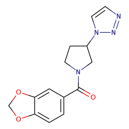 1-[1-(2H-1,3-benzodioxole-5-carbonyl)pyrrolidin-3-yl]-1H-1,2,3-triazole