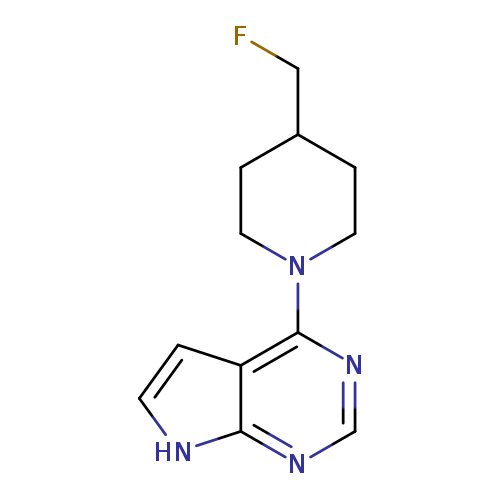 4-(fluoromethyl)-1-{7H-pyrrolo[2,3-d]pyrimidin-4-yl}piperidine