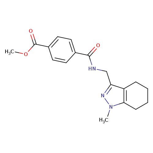 methyl 4-{[(1-methyl-4,5,6,7-tetrahydro-1H-indazol-3-yl)methyl]carbamoyl}benzoate