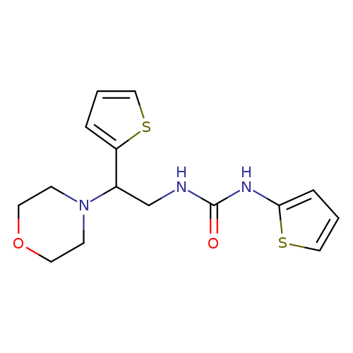 1-[2-(morpholin-4-yl)-2-(thiophen-2-yl)ethyl]-3-(thiophen-2-yl)urea