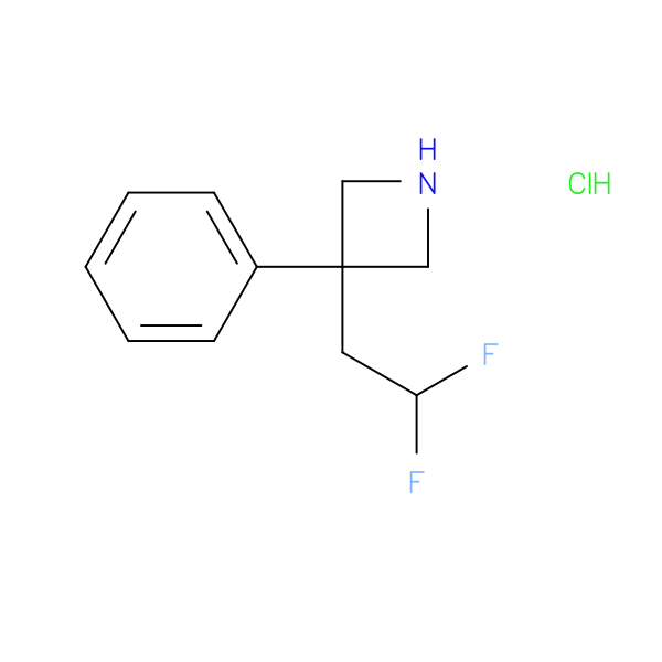 3-(2,2-difluoroethyl)-3-phenylazetidine hydrochloride