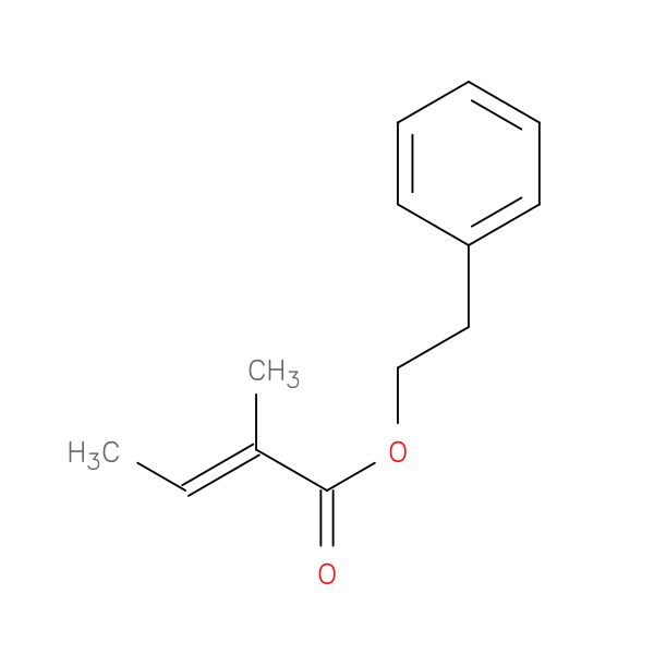 2-phenylethyl (2E)-2-methylbut-2-enoate