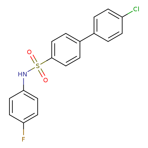 4'-chloro-N-(4-fluorophenyl)[1,1'-biphenyl]-4-sulfonamide