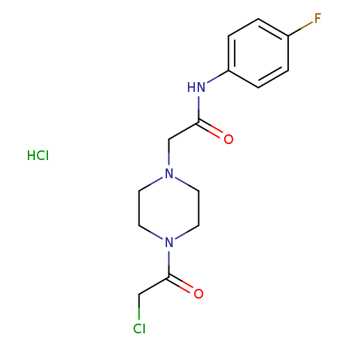2-[4-(Chloroacetyl)piperazin-1-yl]-n-(4-fluorophenyl)acetamide hydrochloride