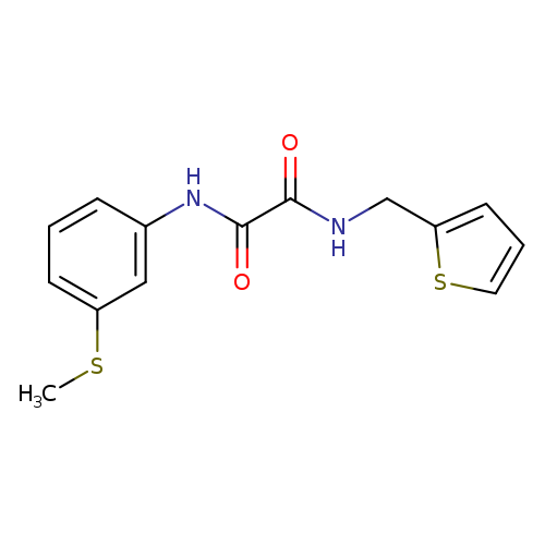 N'-[3-(methylsulfanyl)phenyl]-N-[(thiophen-2-yl)methyl]ethanediamide