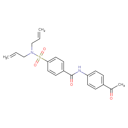 N-(4-acetylphenyl)-4-[bis(prop-2-en-1-yl)sulfamoyl]benzamide