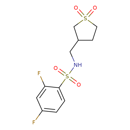 N-[(1,1-dioxo-1lambda6-thiolan-3-yl)methyl]-2,4-difluorobenzene-1-sulfonamide