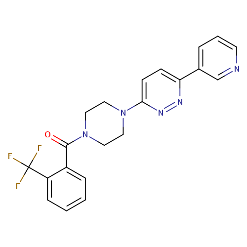 3-(pyridin-3-yl)-6-{4-[2-(trifluoromethyl)benzoyl]piperazin-1-yl}pyridazine