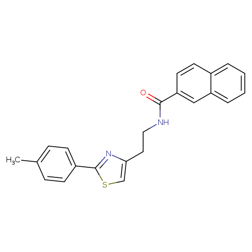 N-{2-[2-(4-methylphenyl)-1,3-thiazol-4-yl]ethyl}naphthalene-2-carboxamide