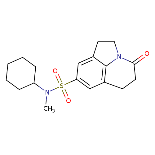 N-cyclohexyl-N-methyl-11-oxo-1-azatricyclo[6.3.1.0^{4,12}]dodeca-4(12),5,7-triene-6-sulfonamide