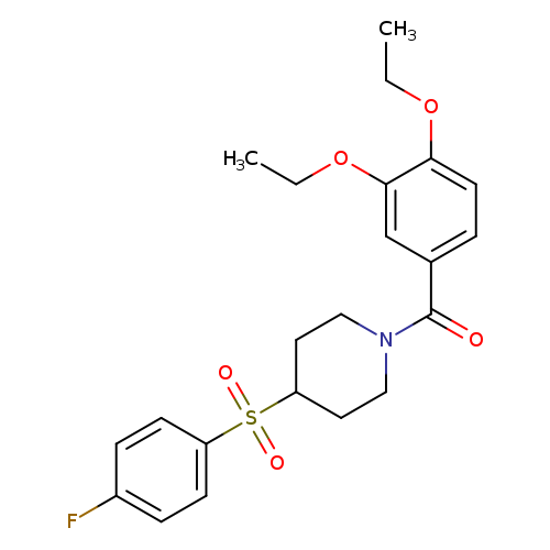 1-(3,4-diethoxybenzoyl)-4-(4-fluorobenzenesulfonyl)piperidine