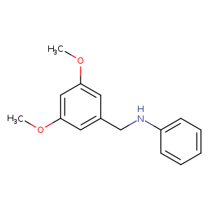 N-[(3,5-dimethoxyphenyl)methyl]aniline