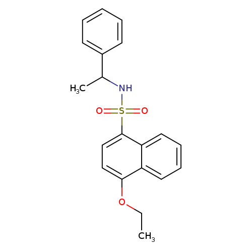 4-ethoxy-N-(1-phenylethyl)naphthalene-1-sulfonamide