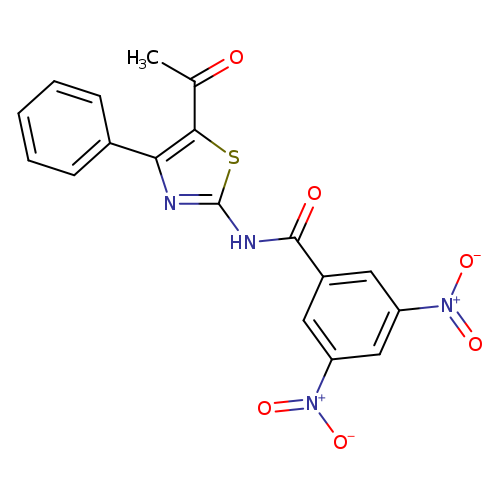 N-(5-acetyl-4-phenyl-1,3-thiazol-2-yl)-3,5-dinitrobenzamide
