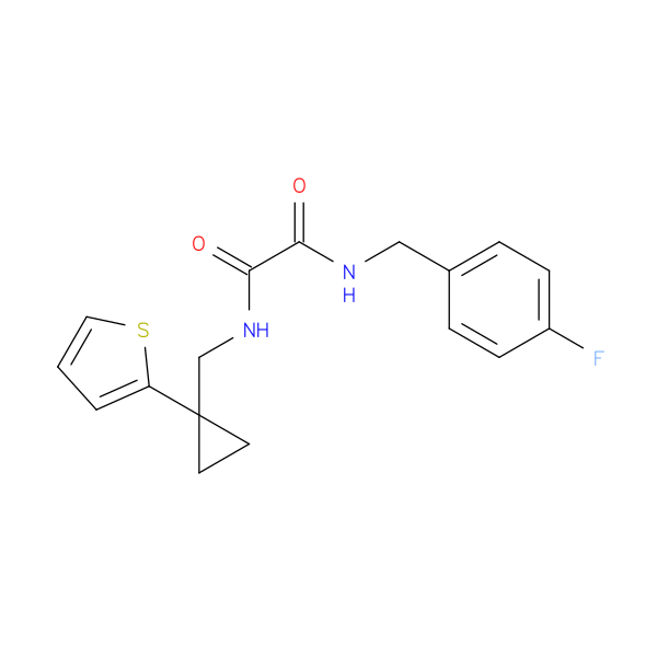 N'-[(4-fluorophenyl)methyl]-N-{[1-(thiophen-2-yl)cyclopropyl]methyl}ethanediamide