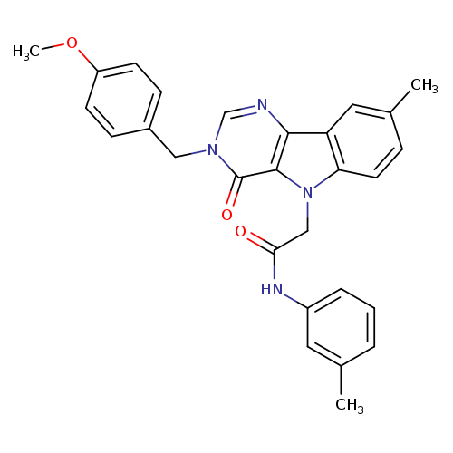 2-{3-[(4-methoxyphenyl)methyl]-8-methyl-4-oxo-3H,4H,5H-pyrimido[5,4-b]indol-5-yl}-N-(3-methylphenyl)acetamide