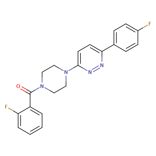 3-[4-(2-fluorobenzoyl)piperazin-1-yl]-6-(4-fluorophenyl)pyridazine