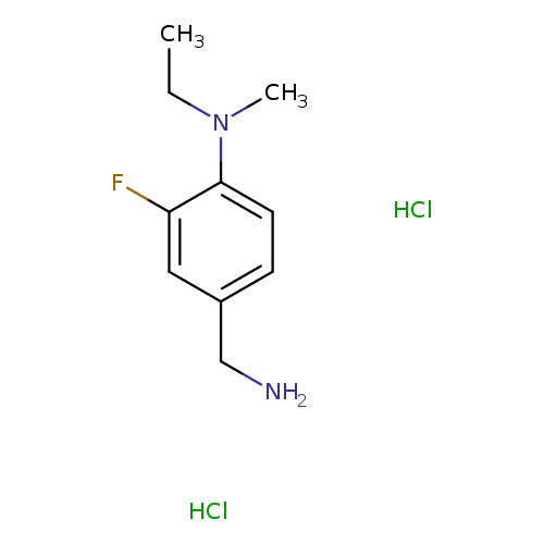 4-(aminomethyl)-N-ethyl-2-fluoro-N-methylaniline dihydrochloride