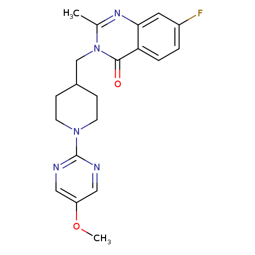 7-fluoro-3-{[1-(5-methoxypyrimidin-2-yl)piperidin-4-yl]methyl}-2-methyl-3,4-dihydroquinazolin-4-one
