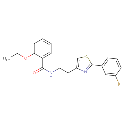 2-ethoxy-N-{2-[2-(3-fluorophenyl)-1,3-thiazol-4-yl]ethyl}benzamide