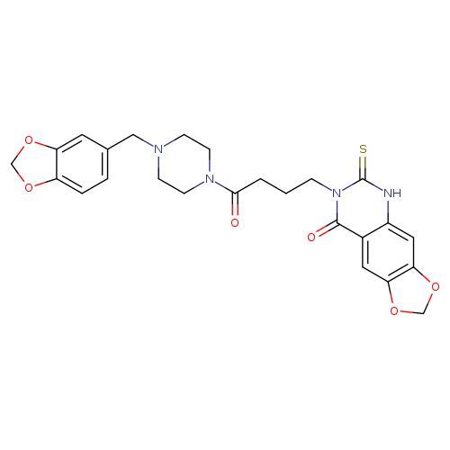 7-(4-{4-[(2H-1,3-benzodioxol-5-yl)methyl]piperazin-1-yl}-4-oxobutyl)-6-sulfanylidene-2H,5H,6H,7H,8H-[1,3]dioxolo[4,5-g]quinazolin-8-one