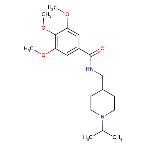 3,4,5-trimethoxy-N-{[1-(propan-2-yl)piperidin-4-yl]methyl}benzamide